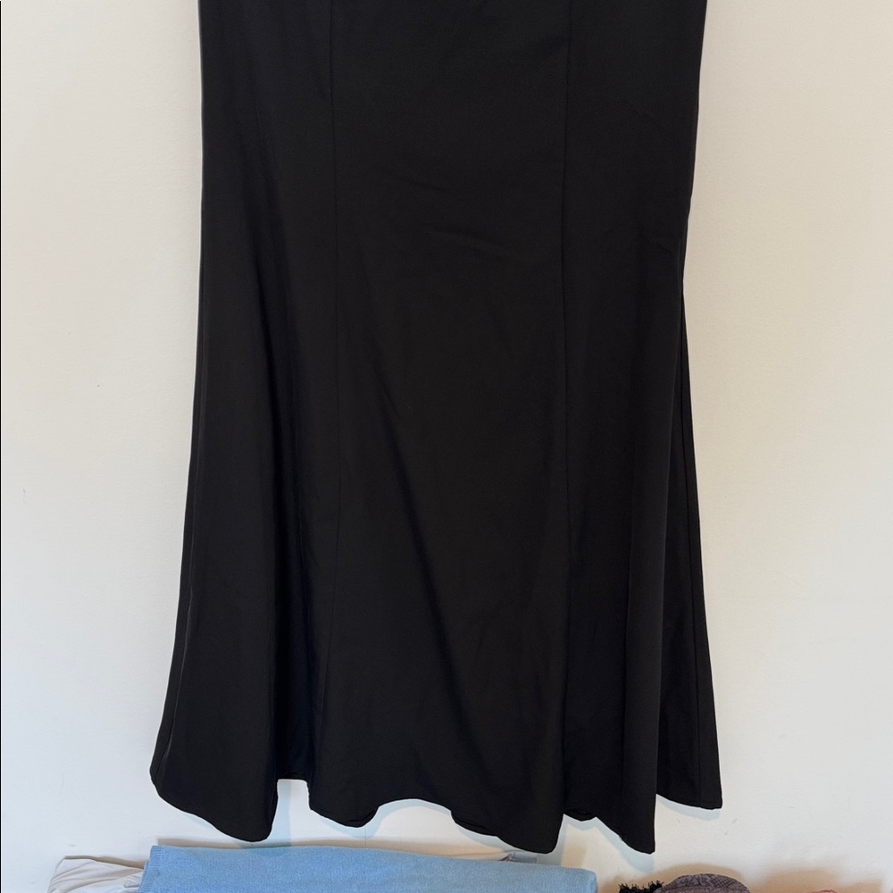 Lulu's NWT Brilliantly Bold Black Strapless Mermaid Maxi Dress - Size S - Picture 5 of 10